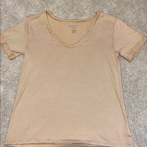 American eagle yellow striped soft & sexy  tee